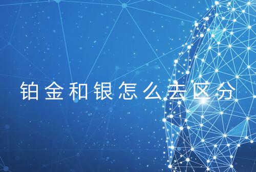 铂金和银怎么去区分