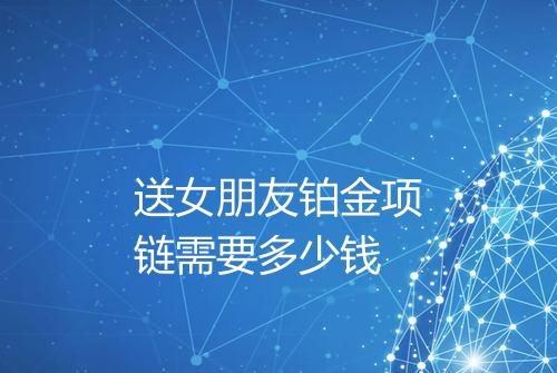 送女朋友铂金项链需要多少钱
