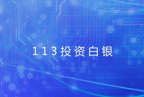 113投资白银