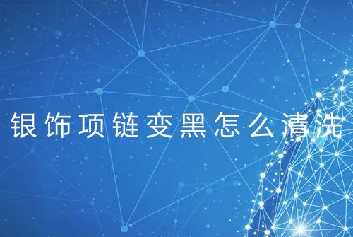 银饰项链变黑怎么清洗
