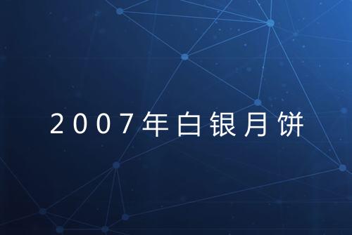 2007年白银月饼