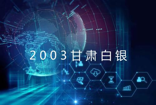 2003甘肃白银