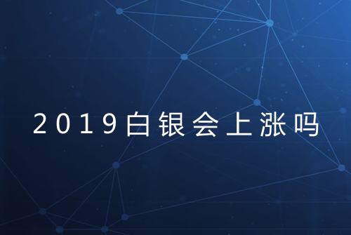 2019白银会上涨吗