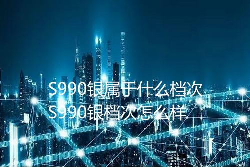 S990银属于什么档次S990银档次怎么样