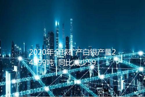 2020年全球矿产白银产量24399吨  同比减少59