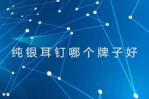 纯银耳钉哪个牌子好