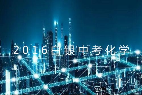 2016白银中考化学