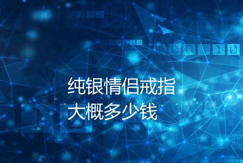 纯银情侣戒指大概多少钱