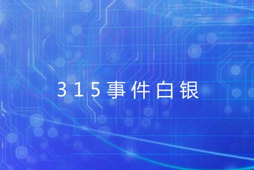 315事件白银