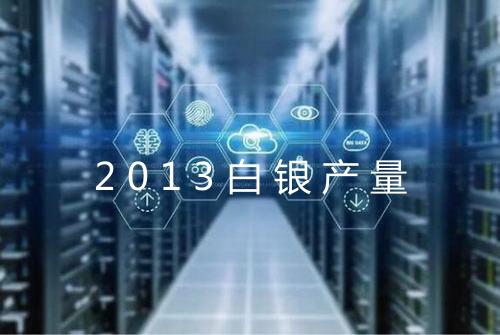 2013白银产量