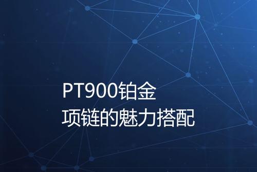 PT900铂金项链的魅力搭配
