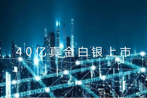 40亿真金白银上市