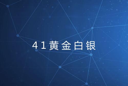 41黄金白银