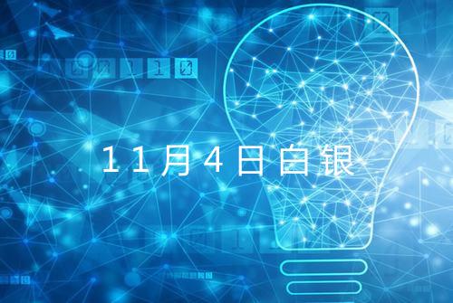 11月4日白银