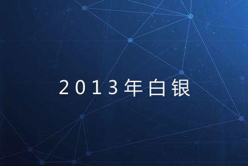 2013年白银