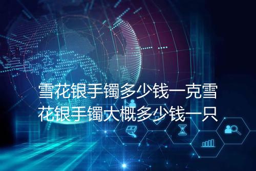 雪花银手镯多少钱一克雪花银手镯大概多少钱一只