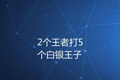 2个王者打5个白银王子