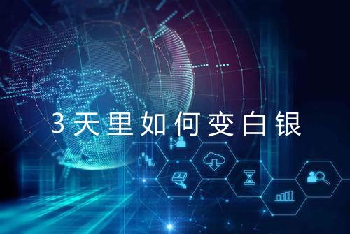 3天里如何变白银