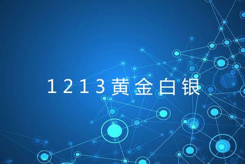 1213黄金白银