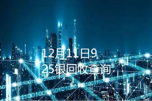 12月11日925银回收查询
