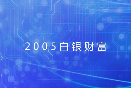 2005白银财富