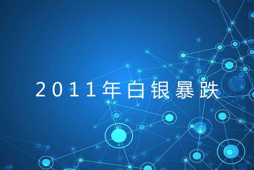 2011年白银暴跌