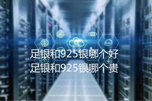 足银和925银哪个好 足银和925银哪个贵