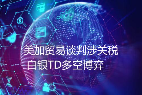 美加贸易谈判涉关税 白银TD多空博弈