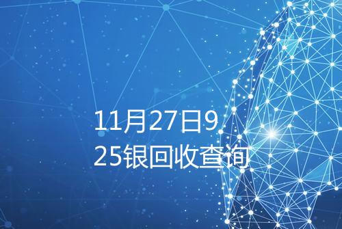 11月27日925银回收查询