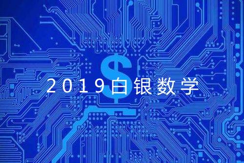 2019白银数学