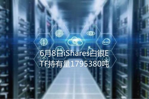 6月8日iShares白银ETF持有量1795380吨