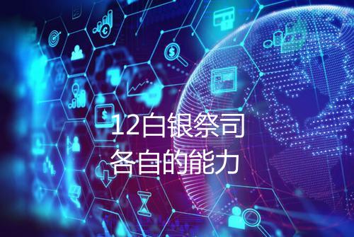 12白银祭司各自的能力