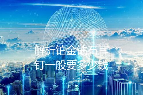 解析铂金钻石耳钉一般要多少钱
