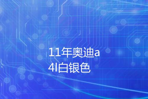 11年奥迪a4l白银色