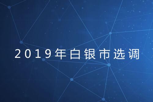 2019年白银市选调