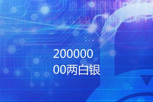 20000000两白银