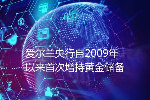 爱尔兰央行自2009年以来首次增持黄金储备