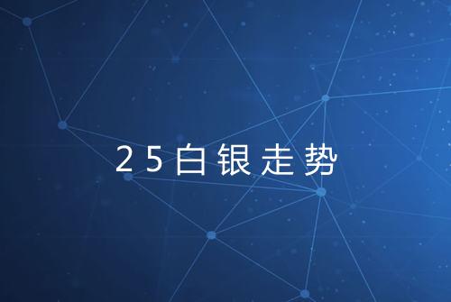 25白银走势