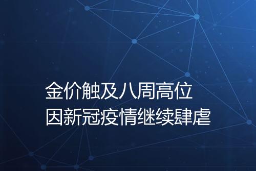 金价触及八周高位 因新冠疫情继续肆虐