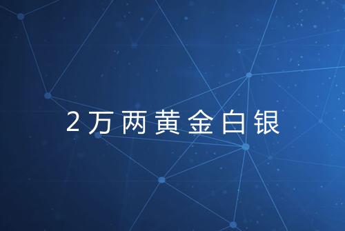 2万两黄金白银