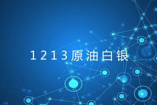 1213原油白银