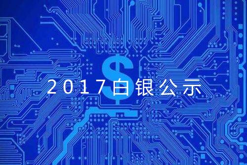 2017白银公示