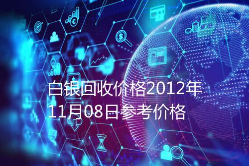 白银回收价格2012年11月08日参考价格