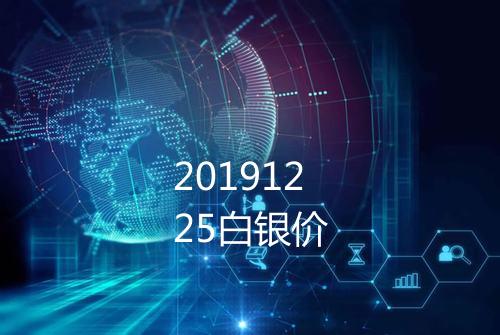 20191225白银价