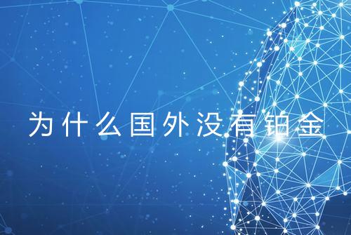 为什么国外没有铂金