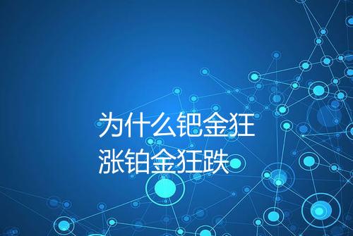 为什么钯金狂涨铂金狂跌