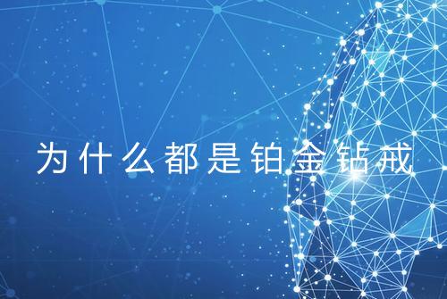 为什么都是铂金钻戒