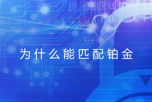 为什么能匹配铂金