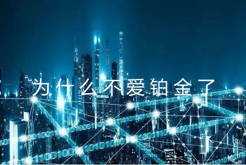 为什么不爱铂金了