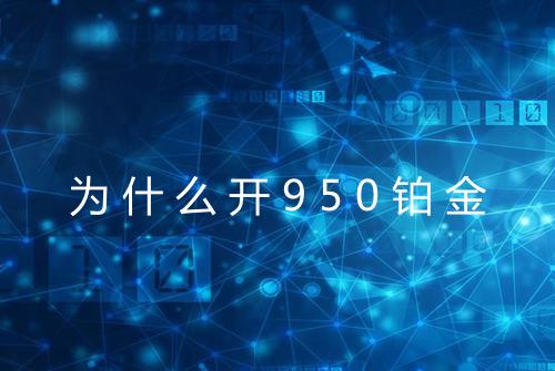 为什么开950铂金